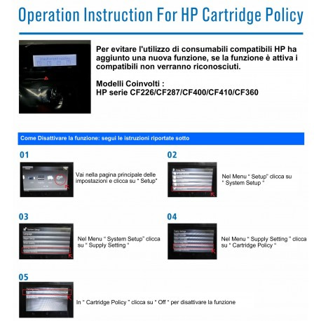 Toner Comp. CF287A 041A per HP LASERJET ENTERPRISE HP MFP M520 M527F M506X M506DN CANON LBP312 CF287A 9.000 PAGINE - immagine 2